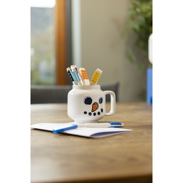 Valge laste latte keraamiline kruus, 255 ml Snowman – LEGO®-image-2