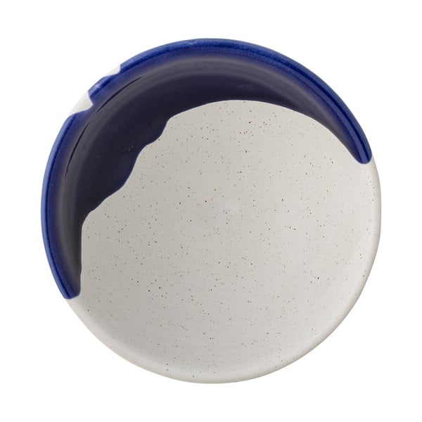 Valge-sinine kivikeraamikast kauss 400 ml Okayama - Bloomingville-image-3