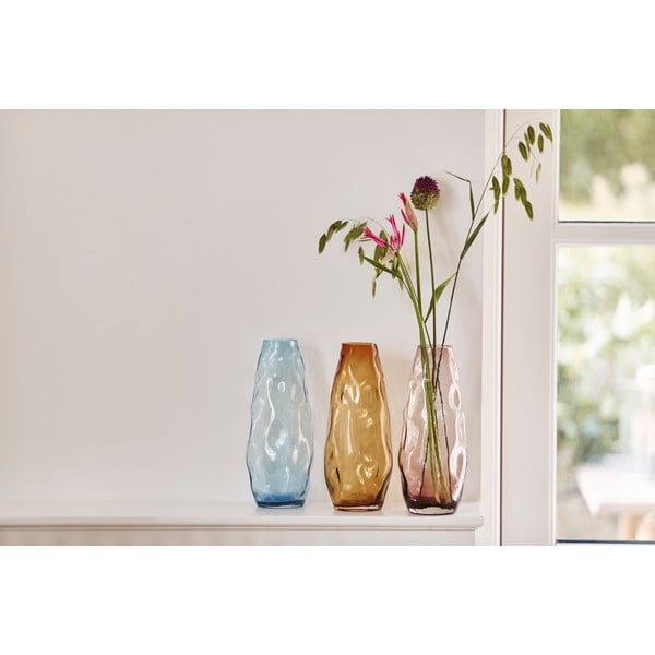 Helesinine klaasvaas, kõrgus 28 cm - Bahne & CO-image-1