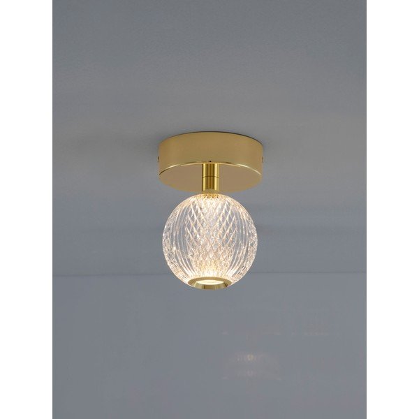 Kuldse värvi alumiiniumist LED-laevalgusti akrüülklaasist varjuga Brillante - Nova Luce-image-2