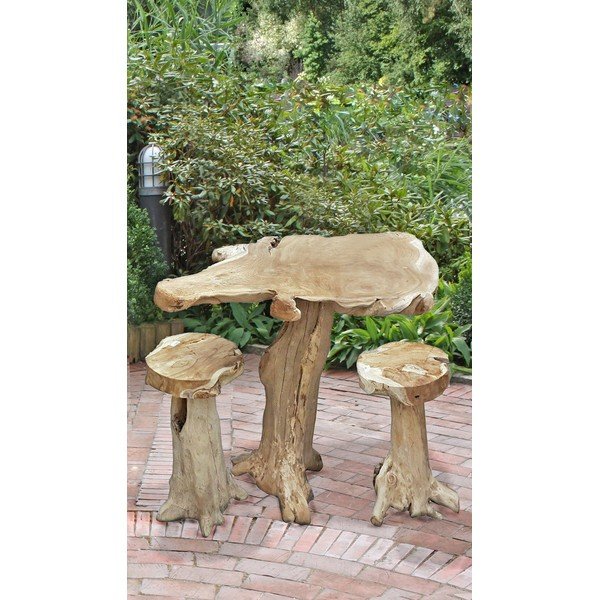 Aia baarilaud tiikpuidust 95x65 cm Surga - Garden Pleasure-image-1