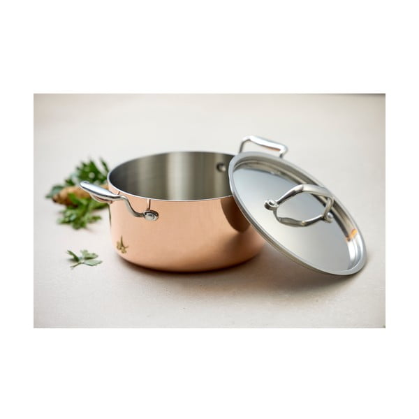 Roostevabast terasest kaanega vaskpott induktsioonpliidile 3 l - Blomsterbergs-image-2