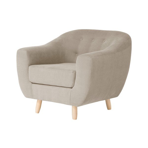 Hnědošedé křeslo Jalouse Maison Vicky-image-2