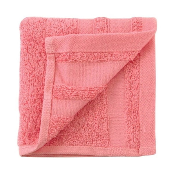 Lososově růžový ručník Jolie, 30 x 50 cm