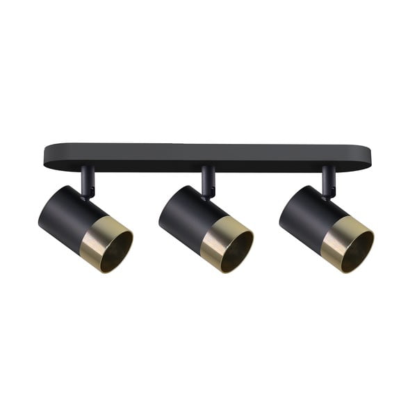 Must-kuldne metallist varjuga  laevalgusti 44x5,5 cm Tobi - Candellux Lighting