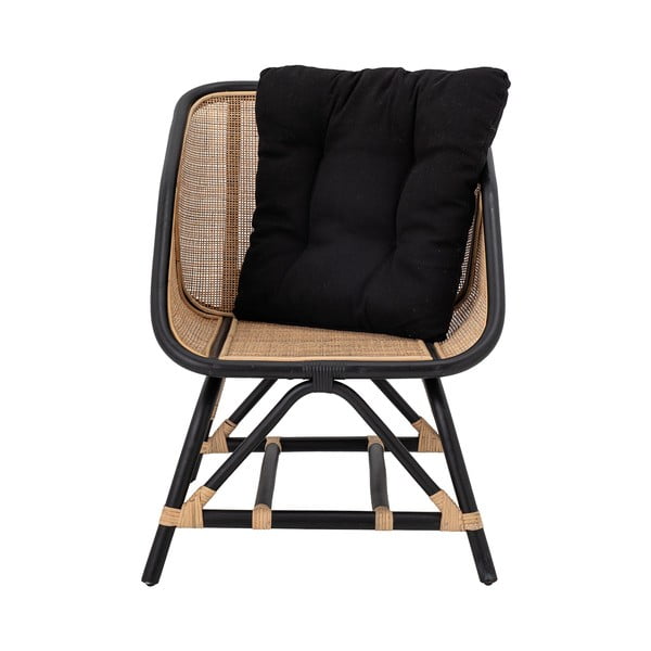 Must ja beež kangastega tugitool Loue - Bloomingville-image-2