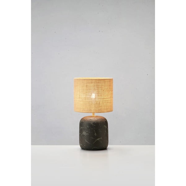 Must-puiduvärvi džuudist varjuga laualamp (kõrgus 32,5 cm) Montagna - Markslöjd-image-4