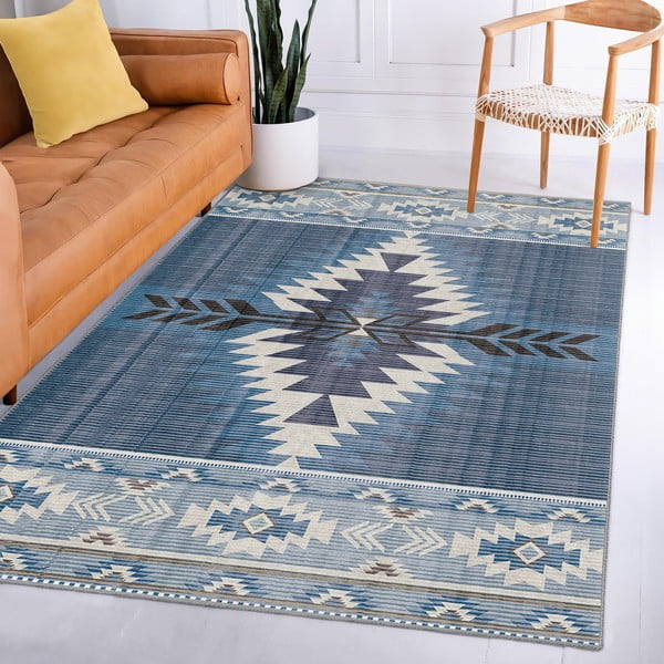 Sinine pestav vaip 80x150 cm Ethnic Geo - Mila Home-image-3