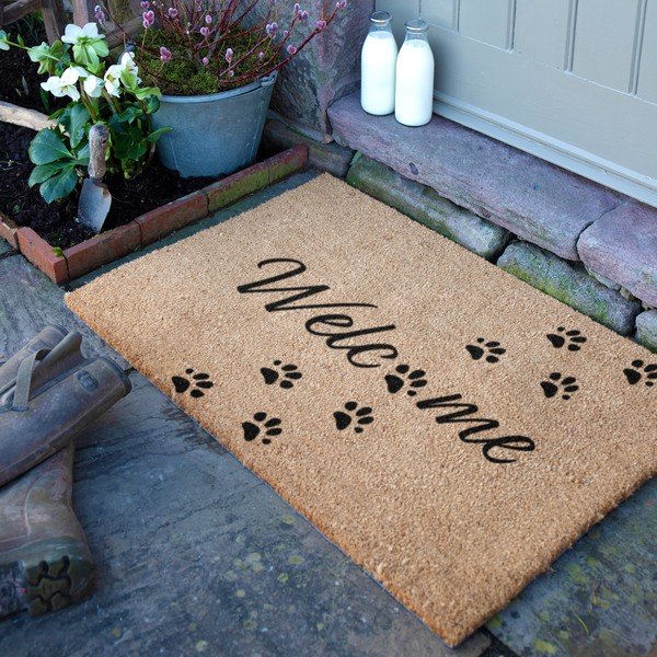Kookoskiududest matt 60x90 cm Welcome Paws - Artsy Doormats-image-2