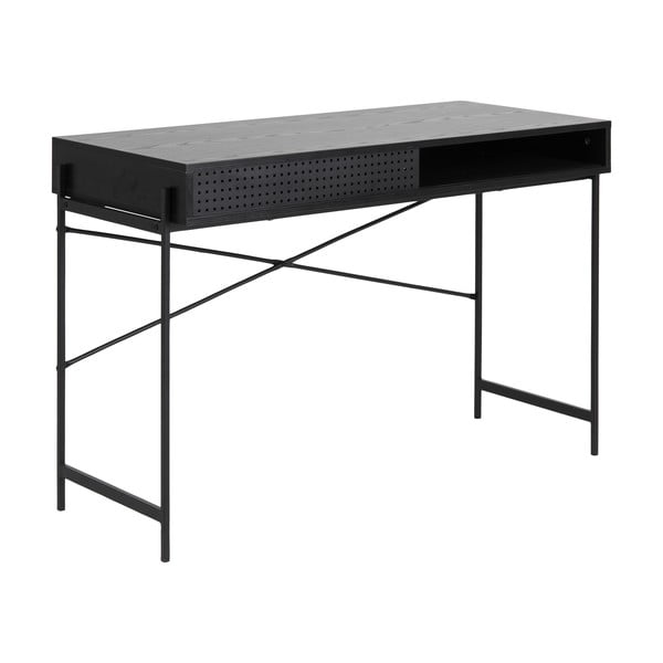 Töölaud musta lauaplaadiga 50x110 cm Angus – Actona-image-3