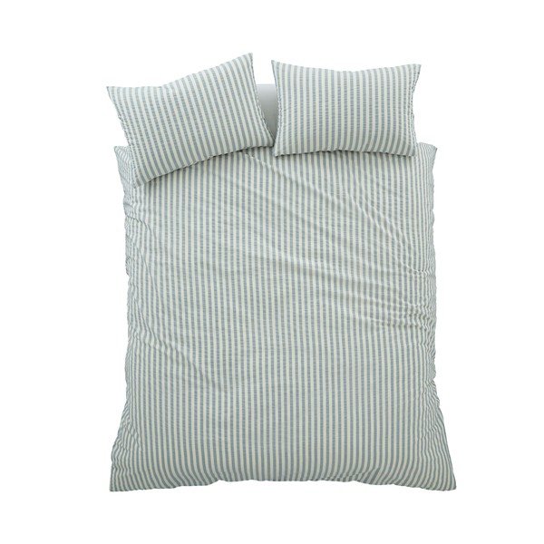 Sinine üheinimesevoodipesu 135x200 cm Cotton Rich Woven Stripe - Pineapple Elephant