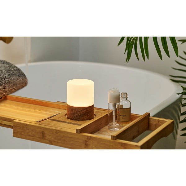 Tumepruun timmitav klaasist lambivari (kõrgus 10,5 cm) Lemelia - Gingko-image-3