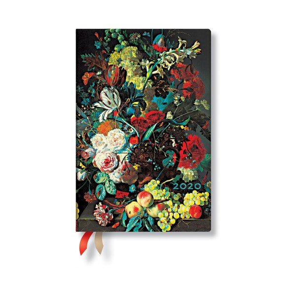 Mitmevärviline päevik aastaks 2020 kõvas köites , 160 lk Van Huysum - Paperblanks
