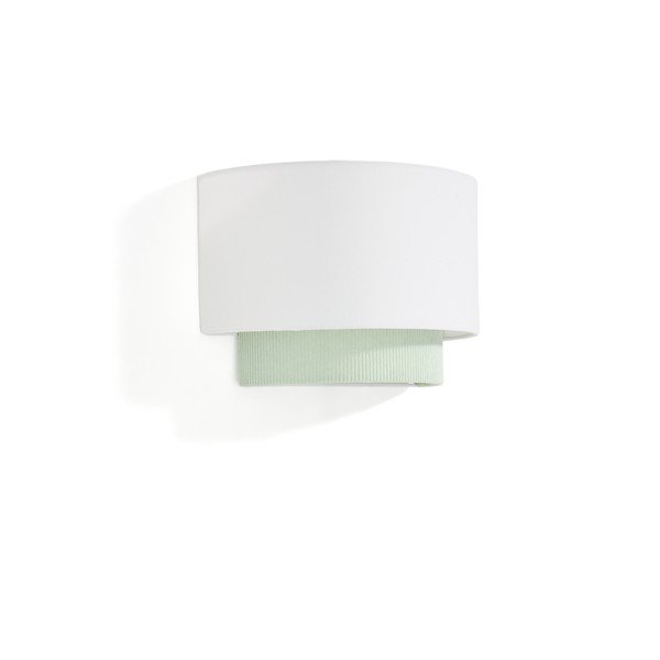 Valge/türkiissinine laste lamp tekstiilist varjuga Bianella - Kave Home