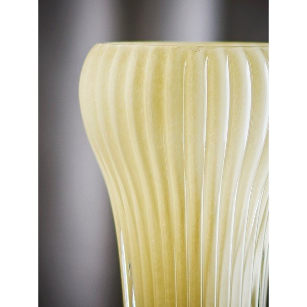 Helekollane klaasist käsitöövaas (kõrgus 28 cm) Averie - Bloomingville-image-4
