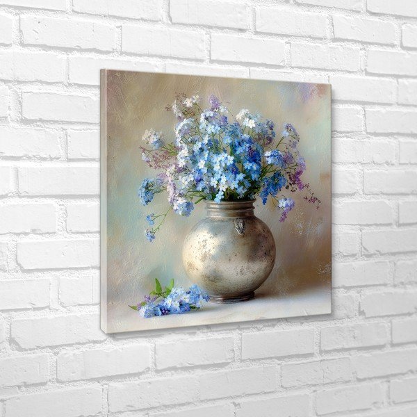 Trükitud pilt lõuendil 32x32 cm Forget-me-not - Styler-image-3