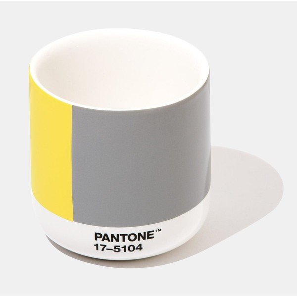 Kollane-hall keraamiline termokruus, 175 ml Cortado - Pantone-image-2