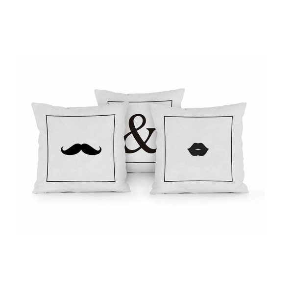 3 padjakomplekt Mr & Mrs, 45 x 45 cm - Really Nice Things-image-3