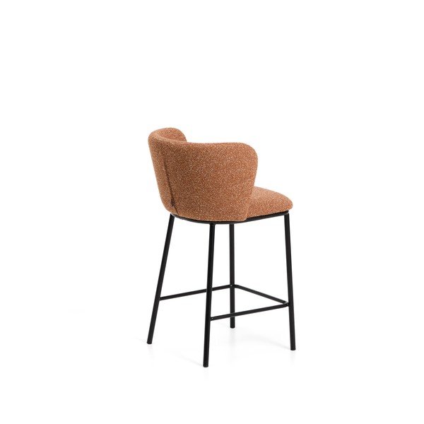 Terrakota värvi polsterdatud baaritool (istme kõrgus 65 cm) Ciselia - Kave Home-image-4