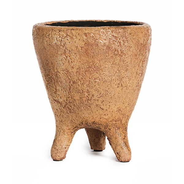 Hnědá keramická váza Simla Heritage, výška 17 cm