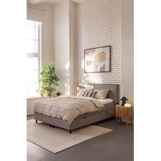 Taupe vedruvoodi koos panipaigaga 180x200cm Elva Bold - Bonami Selection