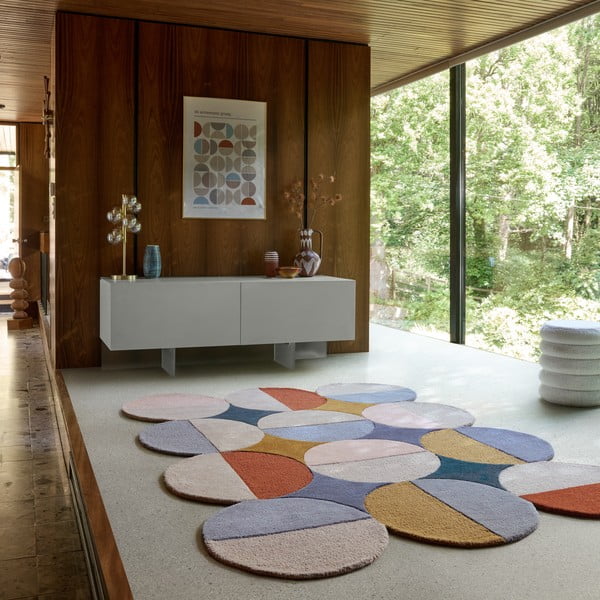 Käsitsi kootud villane vaip 200x290 cm Mia Ellipse - Flair Rugs-image-1
