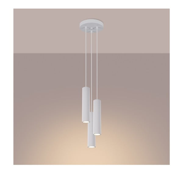 Valge rippvalgusti ø 19,5 cm Gleam - Sollux-image-3