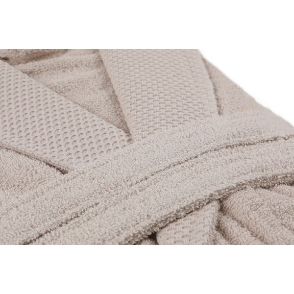 Beež puuvillane hommikumantel suurus XL Cappa - Foutastic-image-1