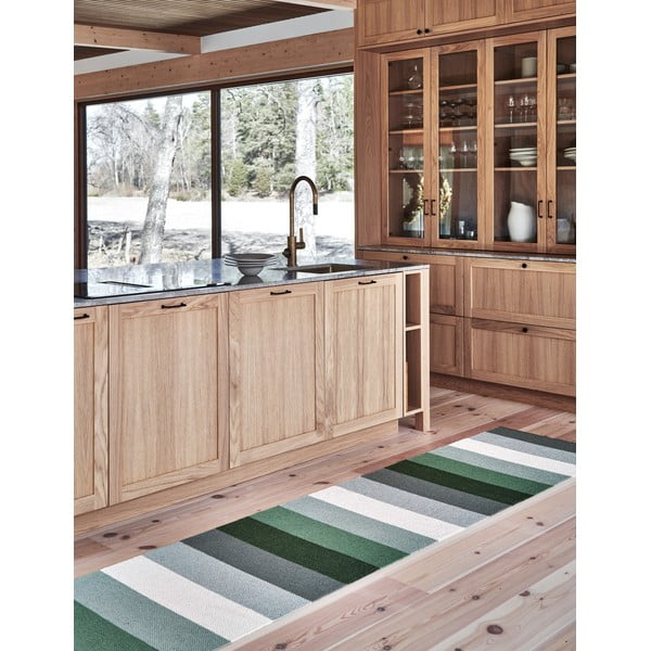 Roheline-kreem sise/välisvaip 70x200 cm Molly Woods – Pappelina-image-1