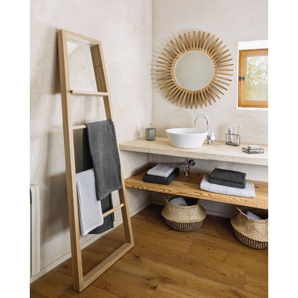 Dekoratiivne redel, mis on valmistatud mahagonipuust Flavina - Kave Home-image-4