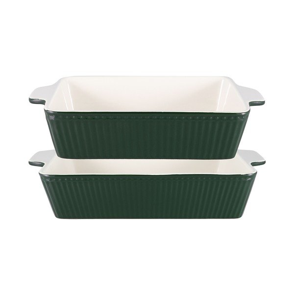 Küpsetuskausid 2 tk komplektis kivitoorainest 27,2x17 cm Alice - Green Gate-image-1