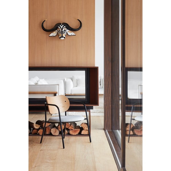 Hall söögitool tammepuust dekooriga Eclipse - Teulat-image-1