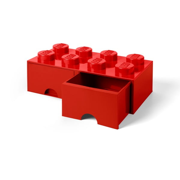 Punane hoiukast kahe sahtliga - LEGO®-image-2