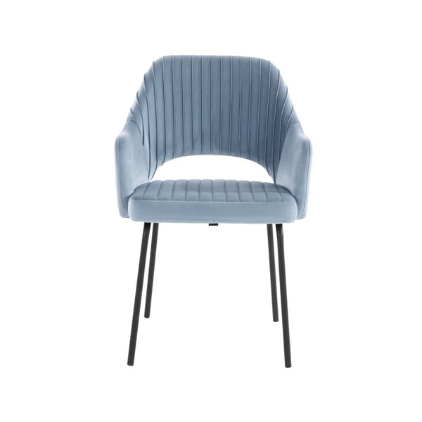 Helesinised sametist söögitoolid 2-st komplektis Britney - Støraa-image-2