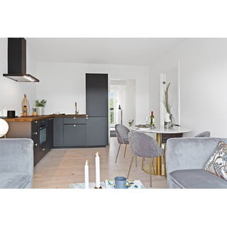 Ümmargune marmorist söögilaud ø 110 cm Bolzano - House Nordic