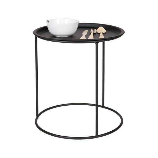 Must kohvilaud, Ø 40 cm Ivar - WOOOD-image-1