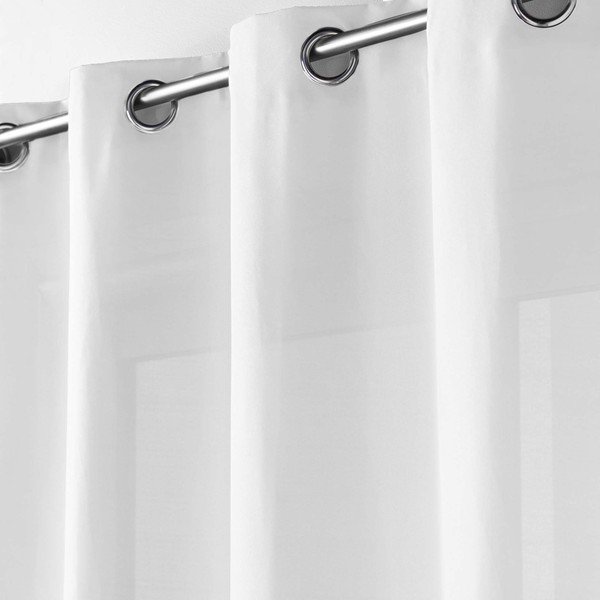 Valge mikrokiududest kardin 140x280 cm Absolu - douceur d'intérieur-image-1