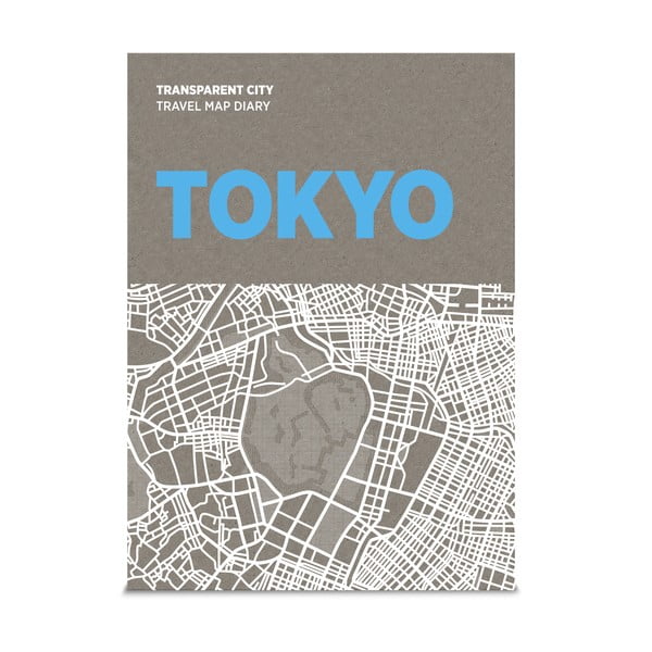 Mapa na popisky Palomar Transparent City Tokyo
