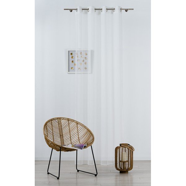 Valge kardin 140x245 cm Miko - Mendola Fabrics-image-1