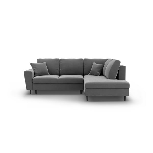 Helehall sametist panipaigaga nurgadiivanvoodi (parem nurk/"L"-kujuline) Kyoto - Cosmopolitan Design