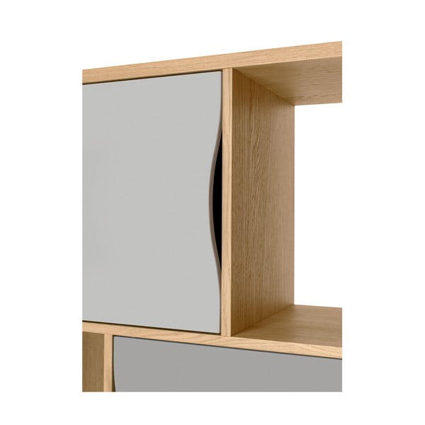 Hall raamaturiiul tammepuust 65x191 cm Avon - Woodman-image-1