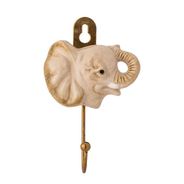 Beež keraamiline seinakonks Nosa - Bloomingville Mini-image-2