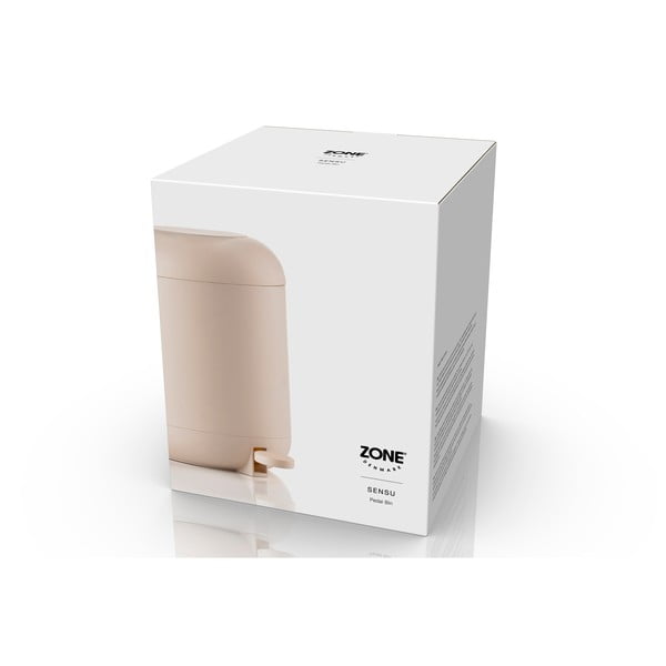 Beež plastikust pedaaliga prügikast 4 l Sensu - Zone-image-2