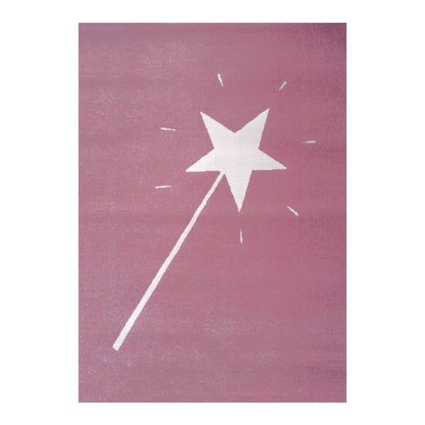Růžový koberec Art For Kids Magic Wand, 120 x 170 cm