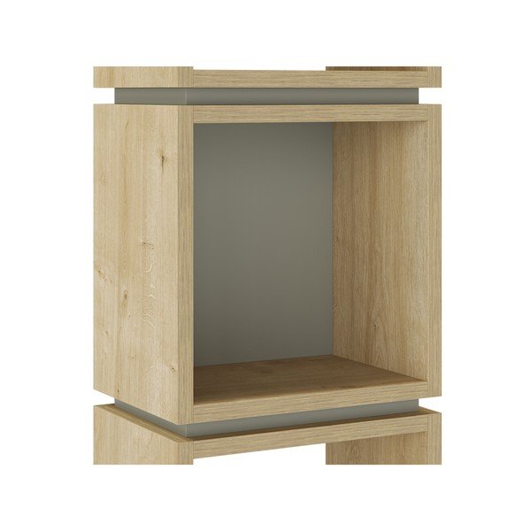 Roheline-tammedekooriga raamaturiiul 32x167 cm Lofty - Marckeric-image-4