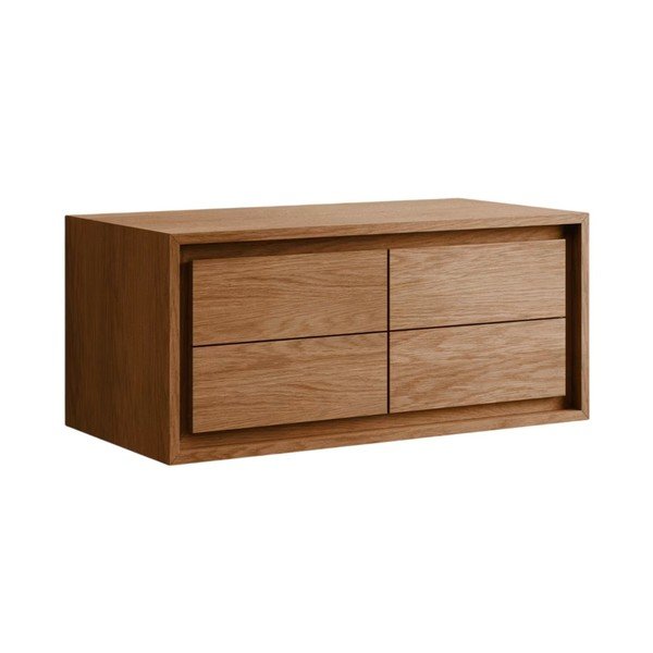 Madal tiikpuidust valamukapp 90x40 cm Kenta - Kave Home