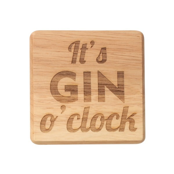 Podtácek z exotického dřeva T&G Woodware It's Gin O'Clock