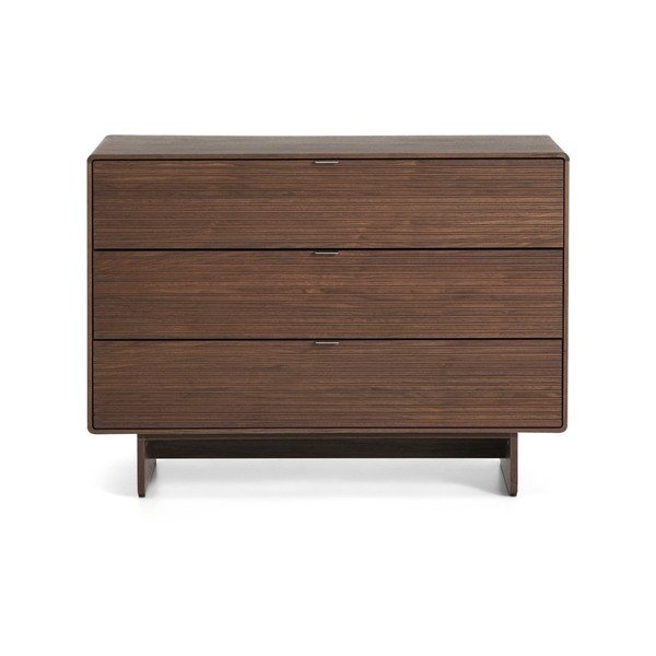 Tumeda naturaalse pähklipuust kummut 101x75x50 cm Norlen - Kave Home-image-3