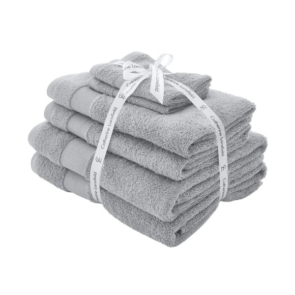 Helehallid froteerätikud 6tk komplektis Anti-Bacterial - Catherine Lansfield