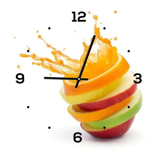Skleněné hodiny DecoMalta Fresh, 30 x 30 cm